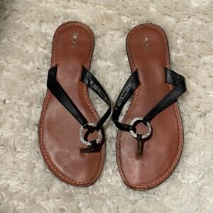 Sandals-Brown and Black